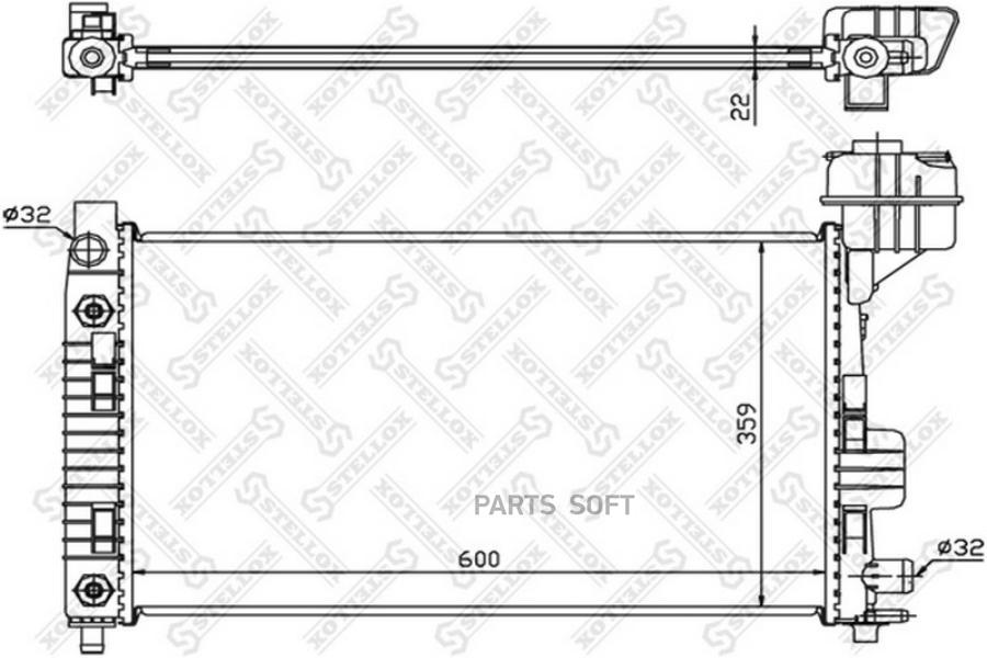 

STELLOX Радиатор охлаждения STELLOX 1025894sx