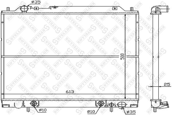 

STELLOX Радиатор охлаждения STELLOX 1025955sx