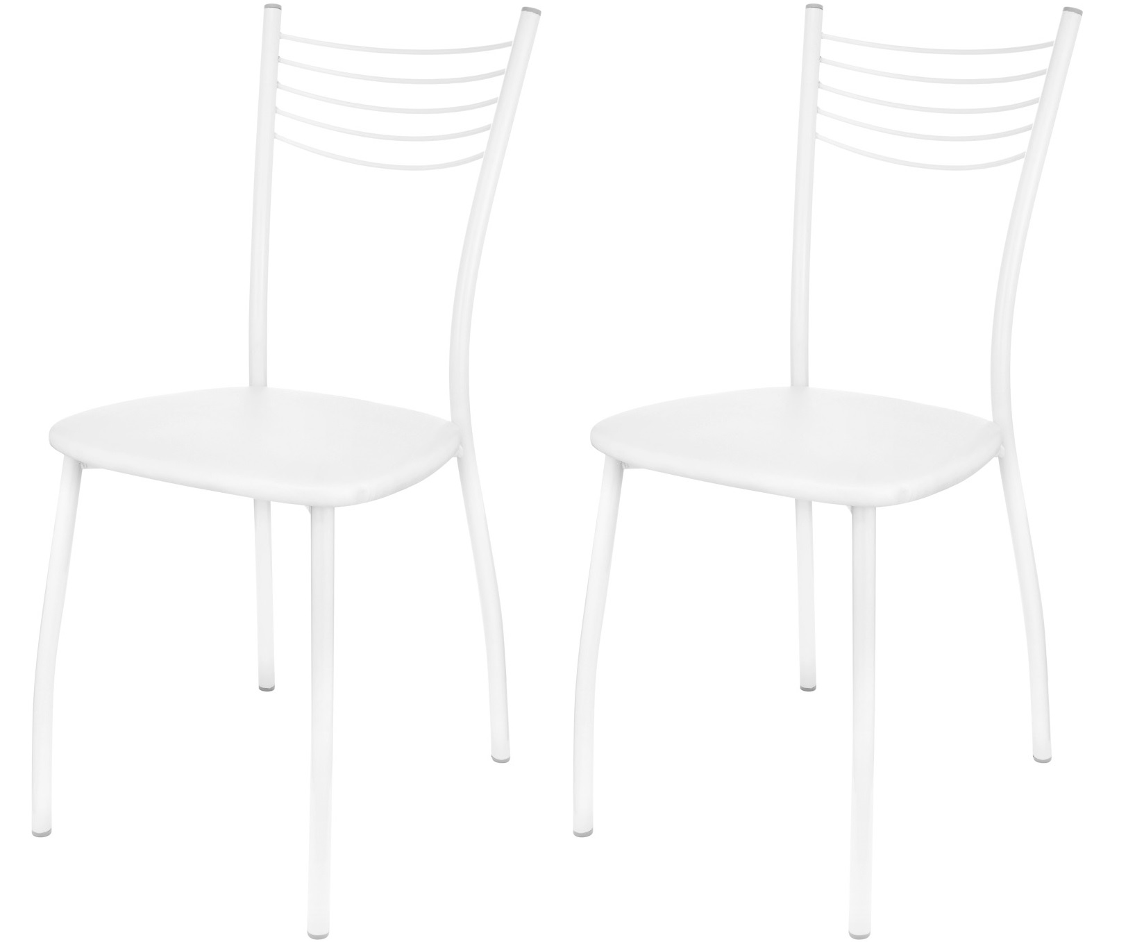 фото Комплект стульев (2шт) с жесткой спинкой обеденный kett-up sorento, белый