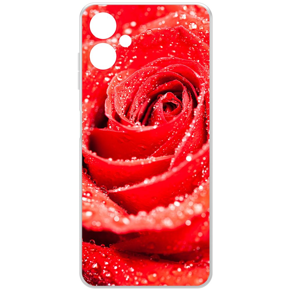 

Чехол-накладка Krutoff Clear Case Роза для Samsung Galaxy A06 (A065), Прозрачный