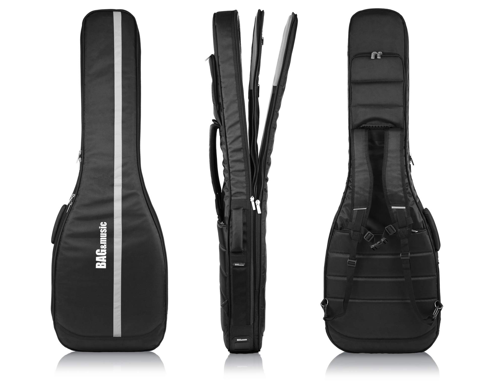 Чехол для бас-гитары Bagandmusic Vestrum Bass BM1165 полужесткий черный 18810₽