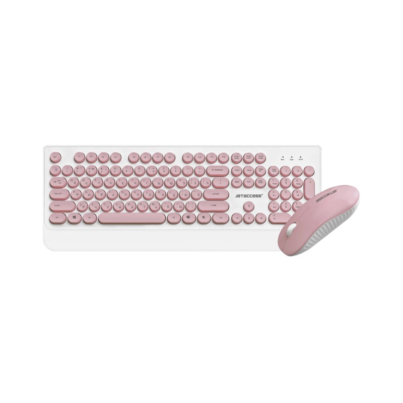 Комплект клавиатура+мышь Jet.A Smart Line KM39 W Pink