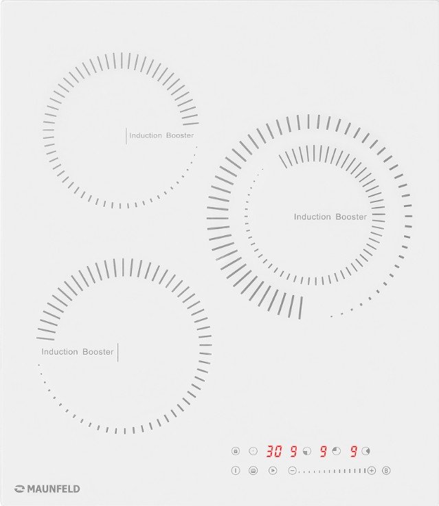 Встраиваемая варочная панель индукционная MAUNFELD CVI453STWHC белый