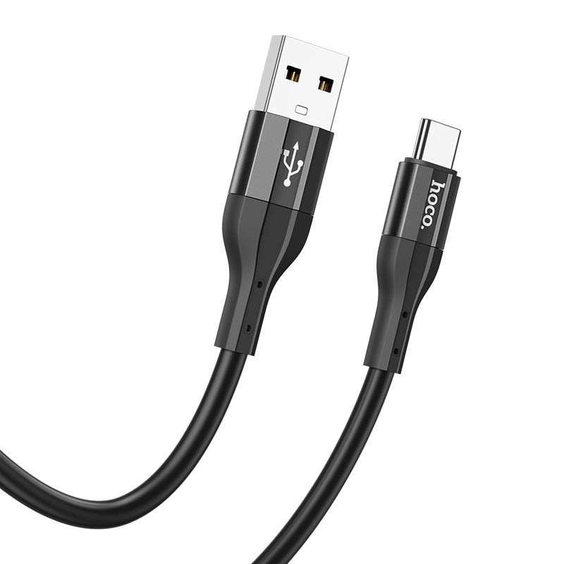 

USB Кабель Type-C, HOCO, X72, силиконовый, 1м, черный