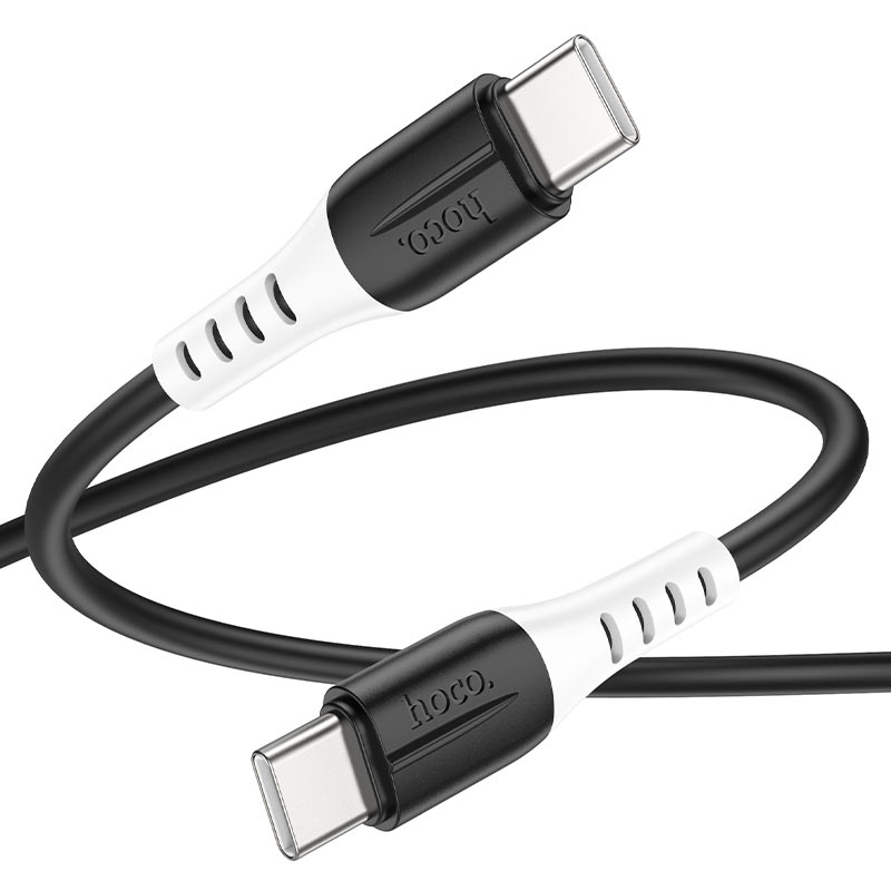 

Кабель Type-C на Type-C, HOCO, X82, силиконовый, 1м, 60W, черный