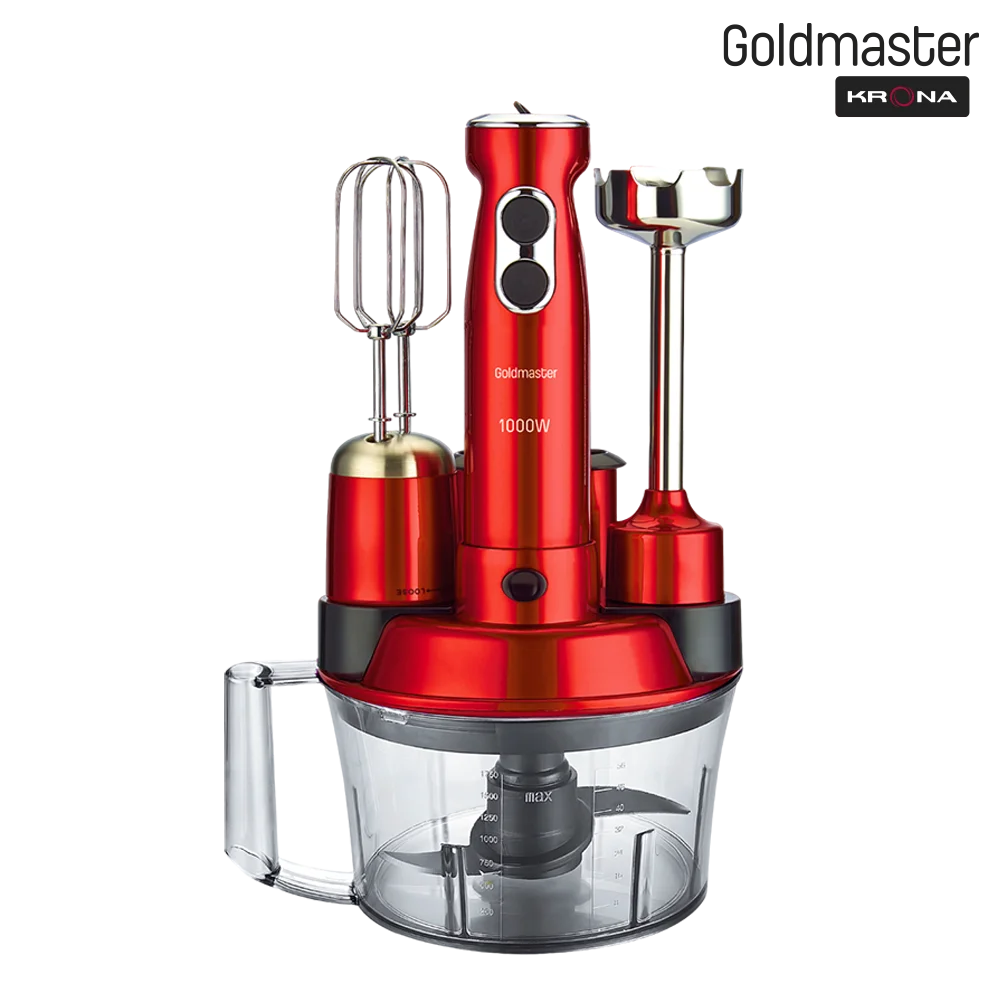 

Кухонный комбайн Goldmaster Elena Max красный, Elena Max
