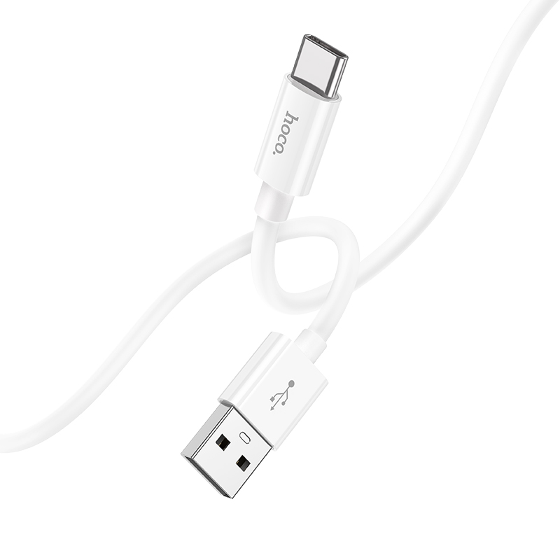 

USB Кабель Type-C, HOCO, X87, силиконовый, 1м, белый