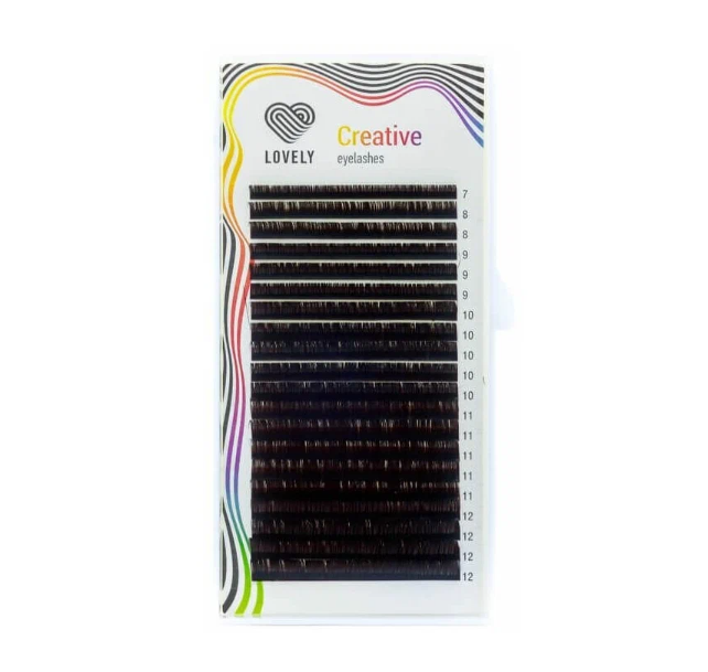

Ресницы Lovely Dark Chocolate D 0.078 мм, Коричневый, 4627148845421