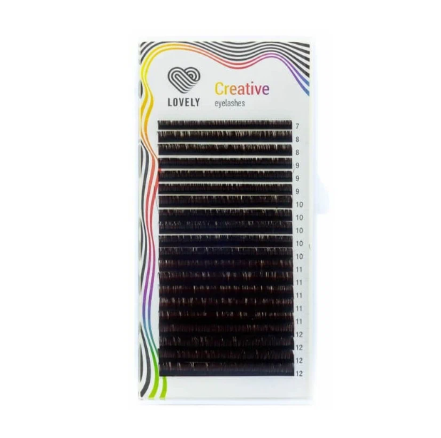 

Ресницы Lovely Dark Chocolate D 0.10 7 мм, Коричневый, 4627148845506