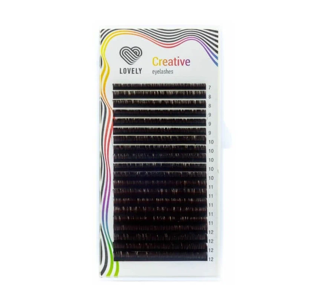 

Ресницы Lovely Dark Chocolate D 0.10 15 мм, Коричневый, 4627148845582