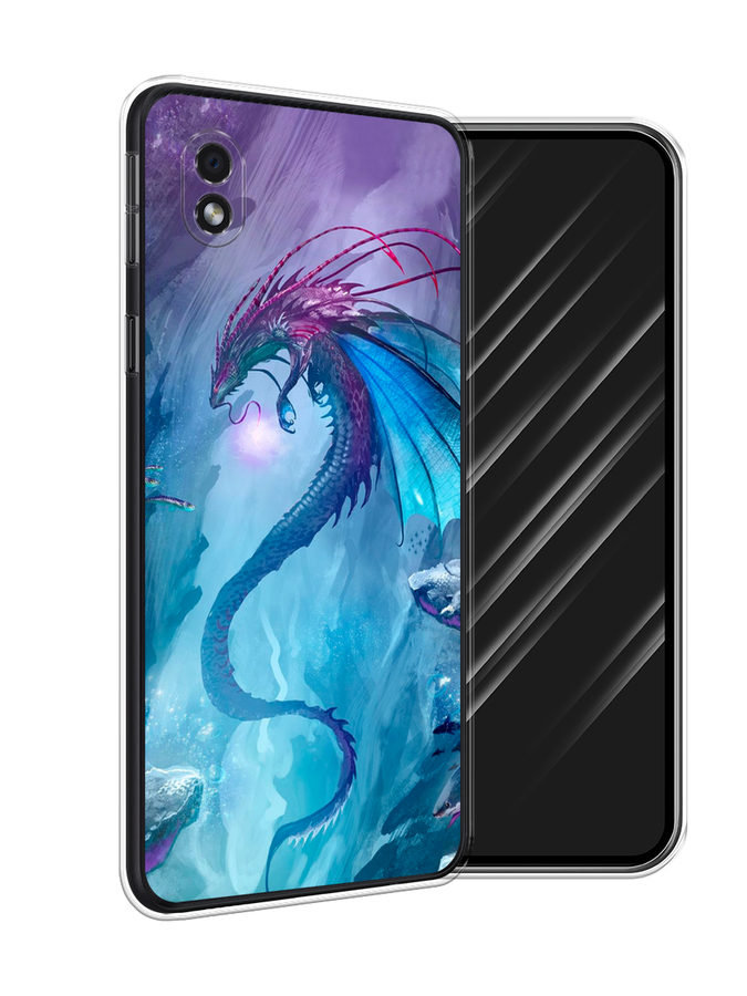 

Чехол Awog на Samsung Galaxy A01 Core / Самсунг A01 Core "Водный дракон", Голубой;фиолетовый;синий, 2101250-2