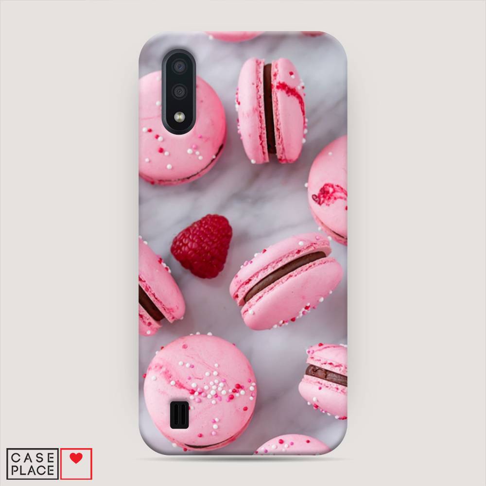 

Пластиковый чехол "Макарони с малиной" на Samsung Galaxy A01