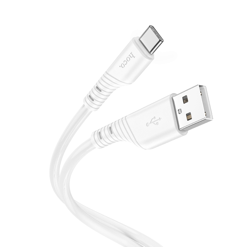 

USB Кабель Type-C, HOCO, X97, 1м, силиконовый, белый