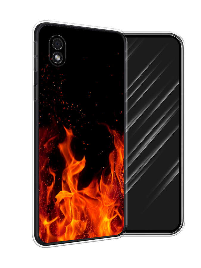 

Чехол Awog на Samsung Galaxy A01 Core / Самсунг A01 Core "Все в огне", Оранжевый;черный, 2101250-4