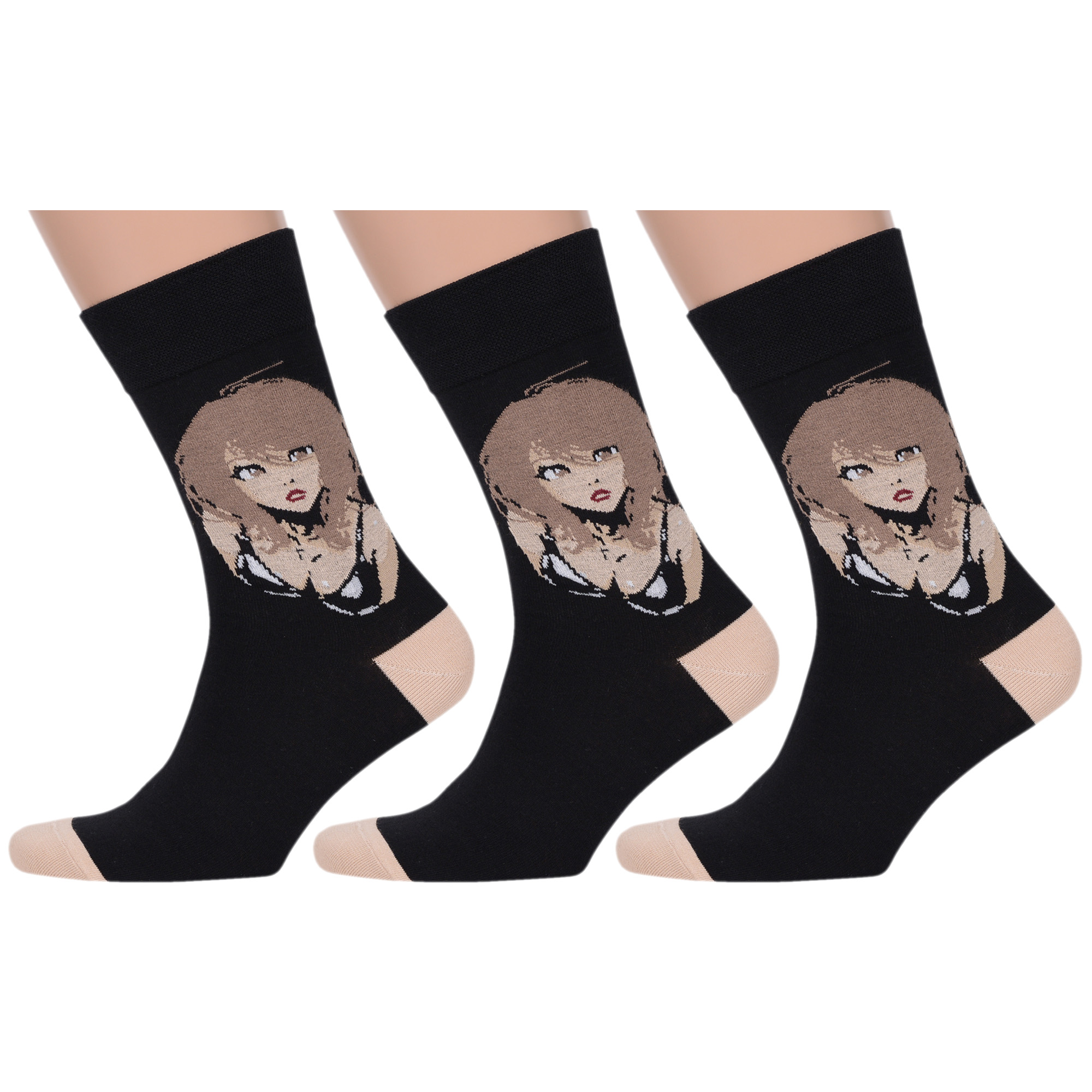 

Комплект носков мужских MoscowSocksClub msk3-М36 черных 25, msk3-М36
