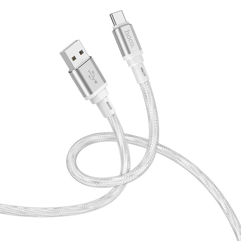 

USB Кабель Type-C, HOCO, X98, 1м, силиконовый, серебряный