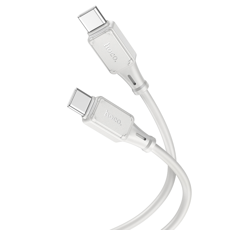 

Кабель Type-C на Type-C, HOCO, X101, 1м, 60W, серый