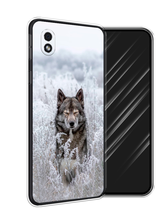 

Чехол Awog на Samsung Galaxy A01 Core / Самсунг A01 Core "Волк в поле", Белый;черный, 2101250-1