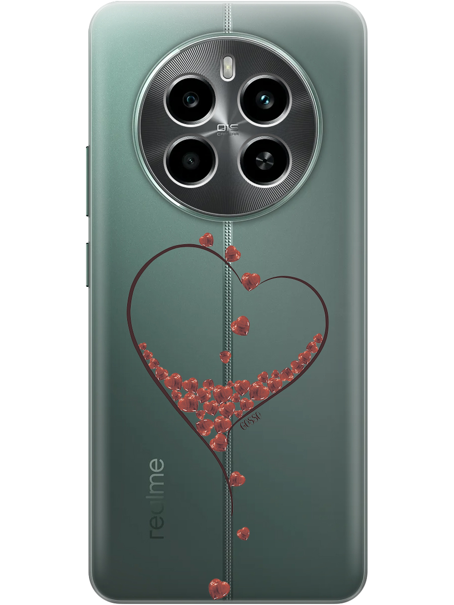 

Силиконовый чехол на Realme 13 4G с принтом "Маленькие сердечки" прозрачный, Прозрачный;бордовый;черный, 784807391