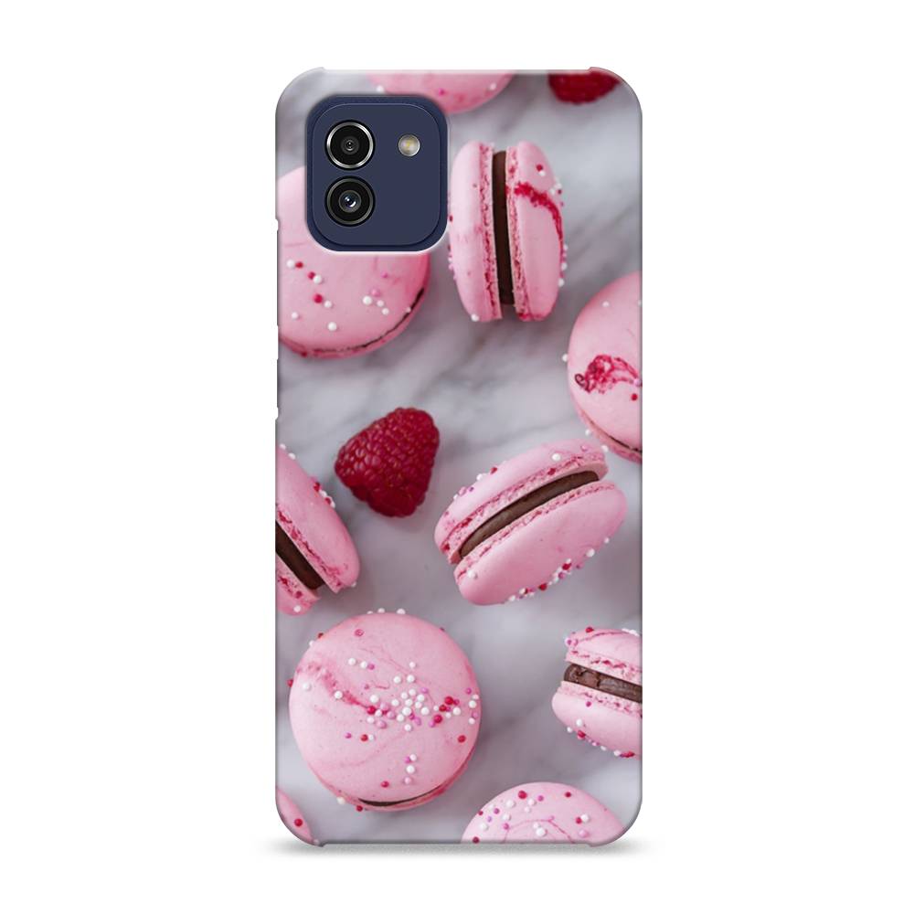 

Пластиковый чехол "Макарони с малиной" на Samsung Galaxy A03, 2104920-7