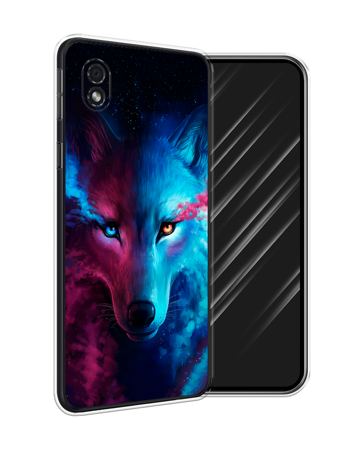 

Чехол Awog на Samsung Galaxy A01 Core / Самсунг A01 Core "Волшебный волк", Черный;серый, 2101250-1