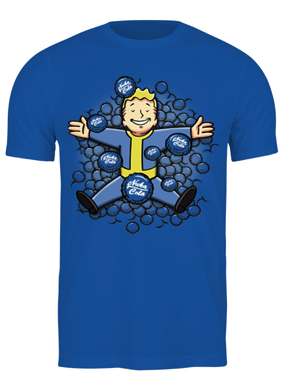 

Футболка мужская Printio Vault boy синяя XL, Синий, Vault boy