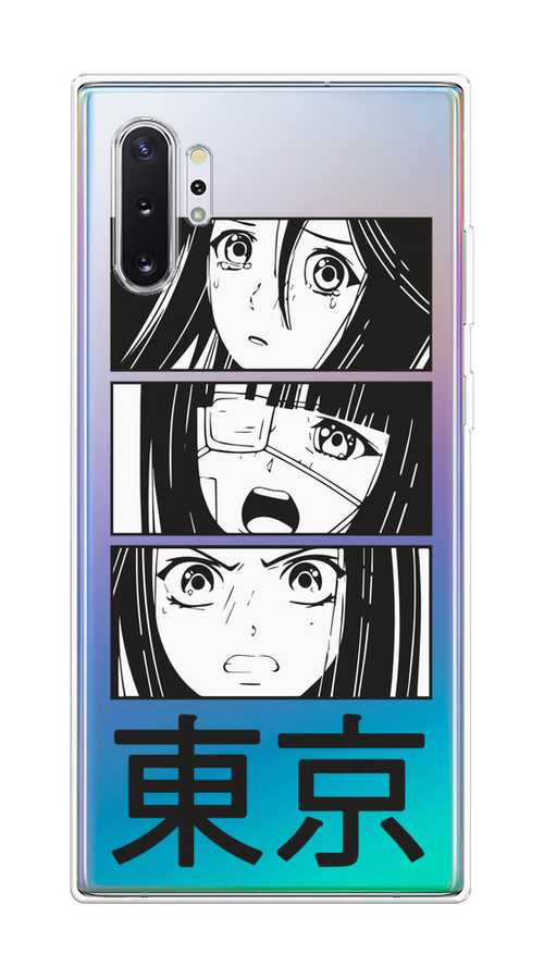 

Чехол на Samsung Galaxy Note 10 Plus "Tokyo girls", Белый;черный;прозрачный, 28550-1