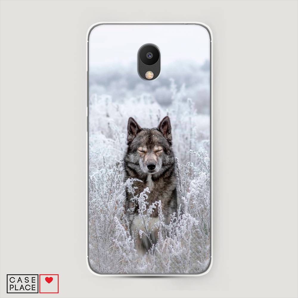 

Чехол Awog на Meizu M6 "Волк в поле", Белый;черный, 72050-1