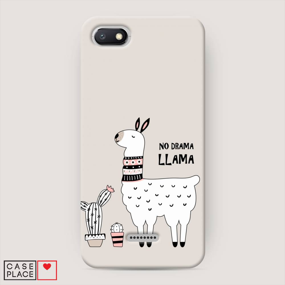 

Пластиковый чехол "No drama LLama" на Xiaomi Redmi 6A, 34120-1