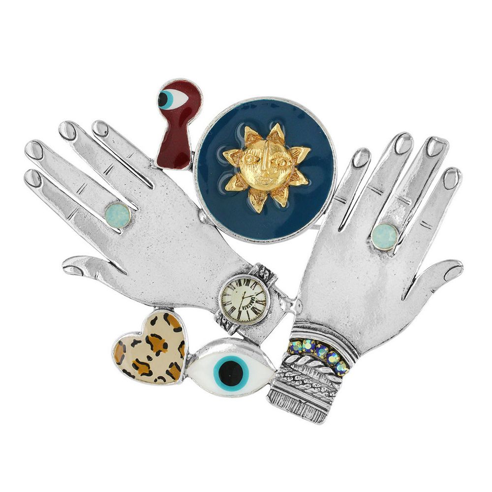 

Брошь из бижутерного сплава с swarovski TARATATA TT-W22-19204-104, TT-W22-19204-104