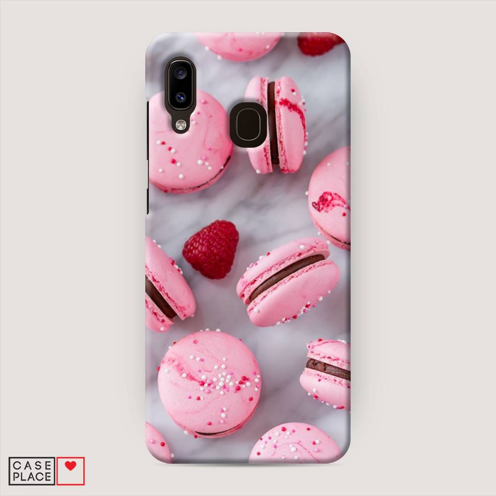

Пластиковый чехол "Макарони с малиной" на Samsung Galaxy A20, 27620-7