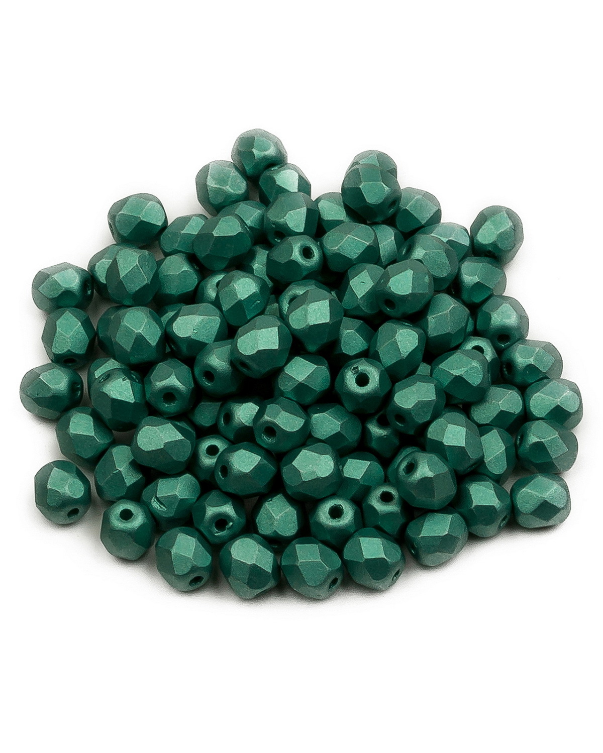 

Стеклянные чешские бусины ганеные круг 4 мм Alabaster Metallic Green 100шт, Зеленый, FP-4