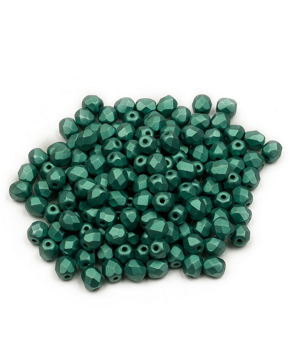 

Стеклянные чешские бусины ганеные круг 4 мм Alabaster Metallic Green 150шт, Зеленый, FP-4