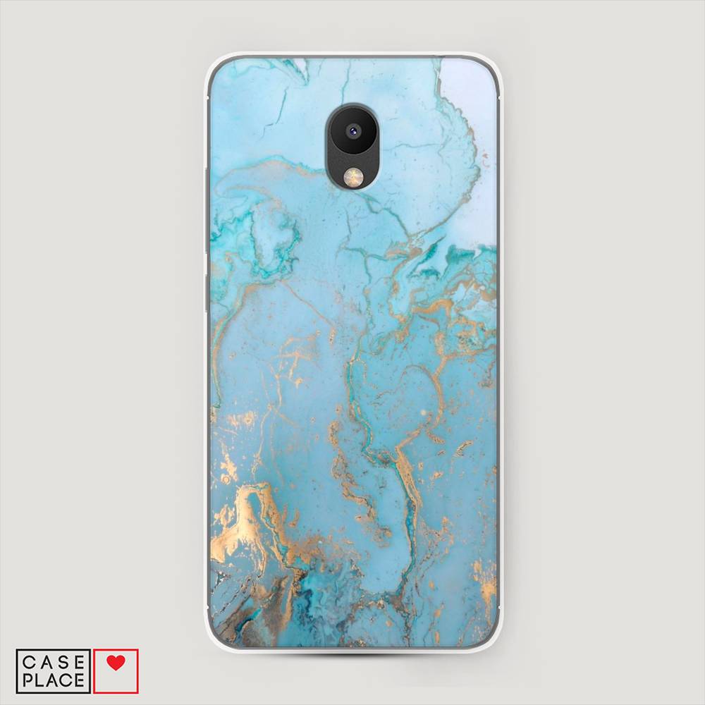 

Чехол Awog на Meizu M6 "Голубой мрамор рисунок", 72050-3