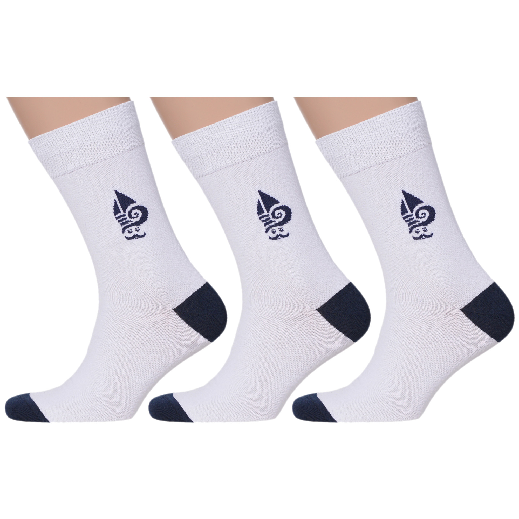 

Комплект носков мужских MoscowSocksClub msk3-М28 белых 29, msk3-М28