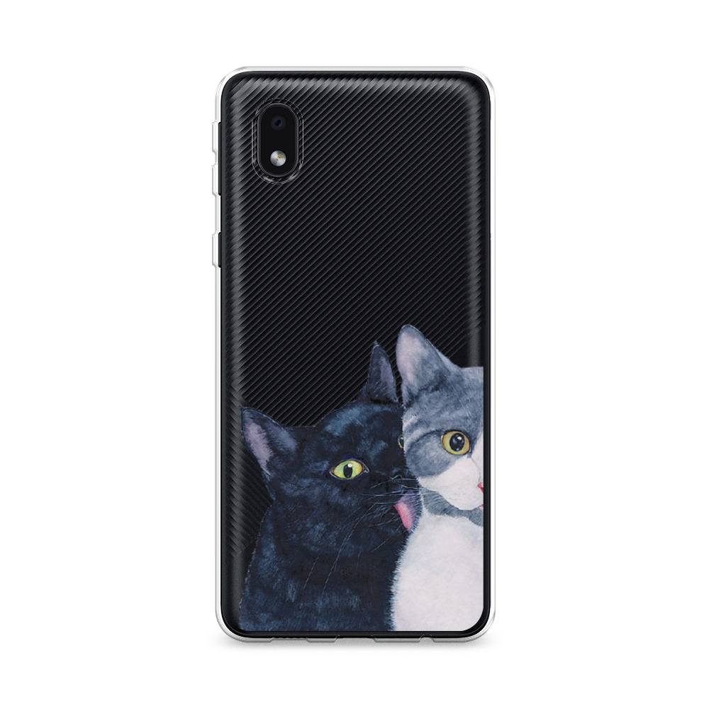 

Чехол Awog на Samsung Galaxy A01 Core / Самсунг A01 Core "Кошачья любовь", Синий, 2101250-1