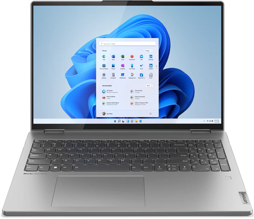 Ноутбук-трансформер Lenovo Yoga 7 16IAP7 Gray (82QG003HRU)