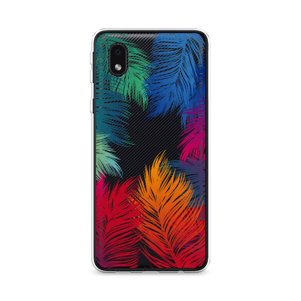 

Чехол Awog на Samsung Galaxy A01 Core / Самсунг A01 Core "Рамка из перьев", Красный, 2101250-4