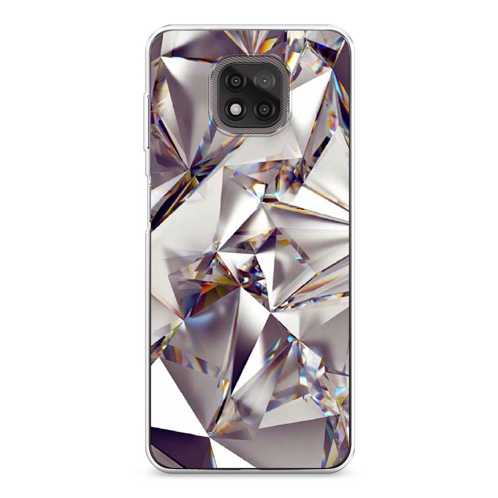 

Силиконовый чехол "Бриллианты" на Motorola Moto G Power 2021, Разноцветный, 242750-7