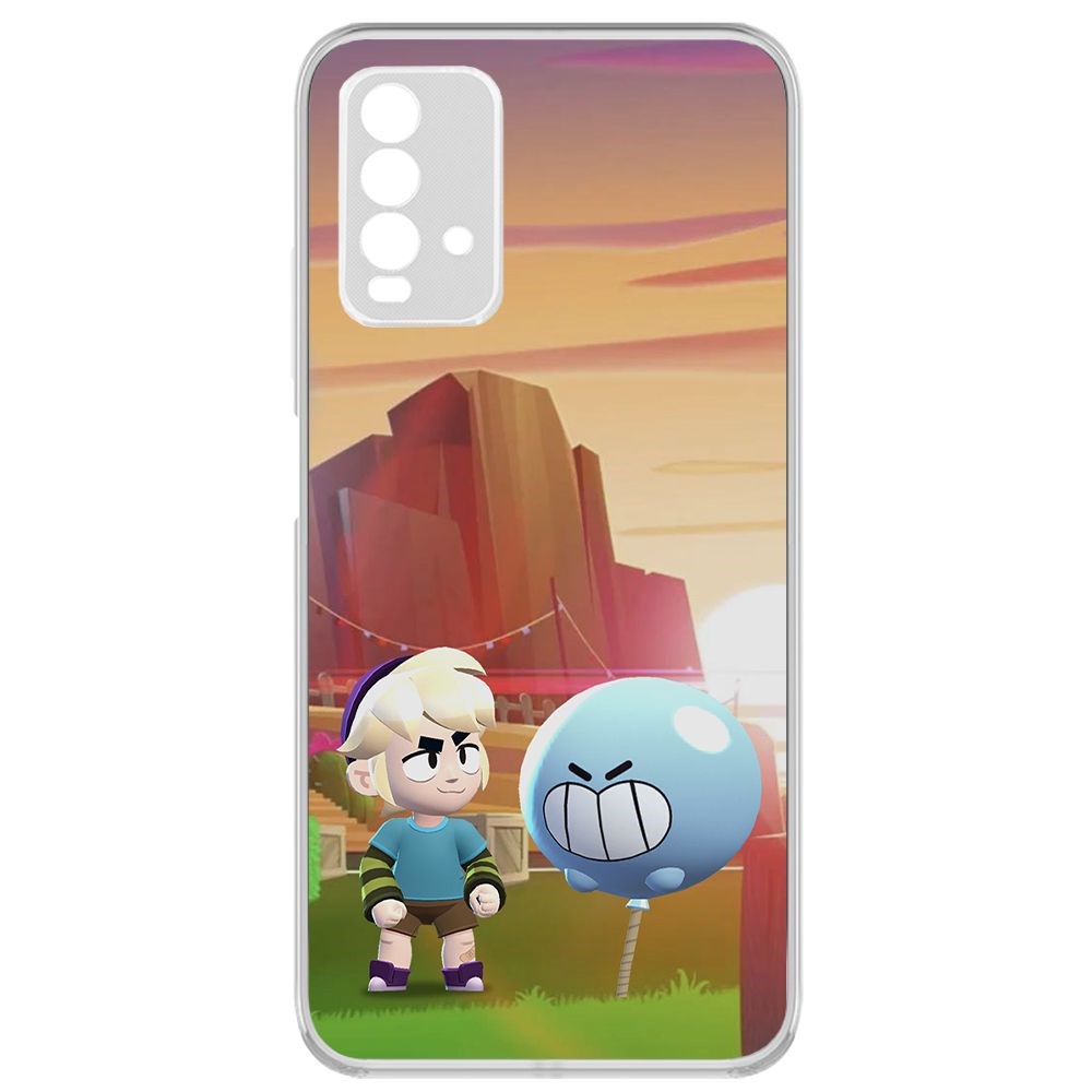 

Чехол-накладка Brawl Stars-Гас для Xiaomi Redmi 9T, Прозрачный
