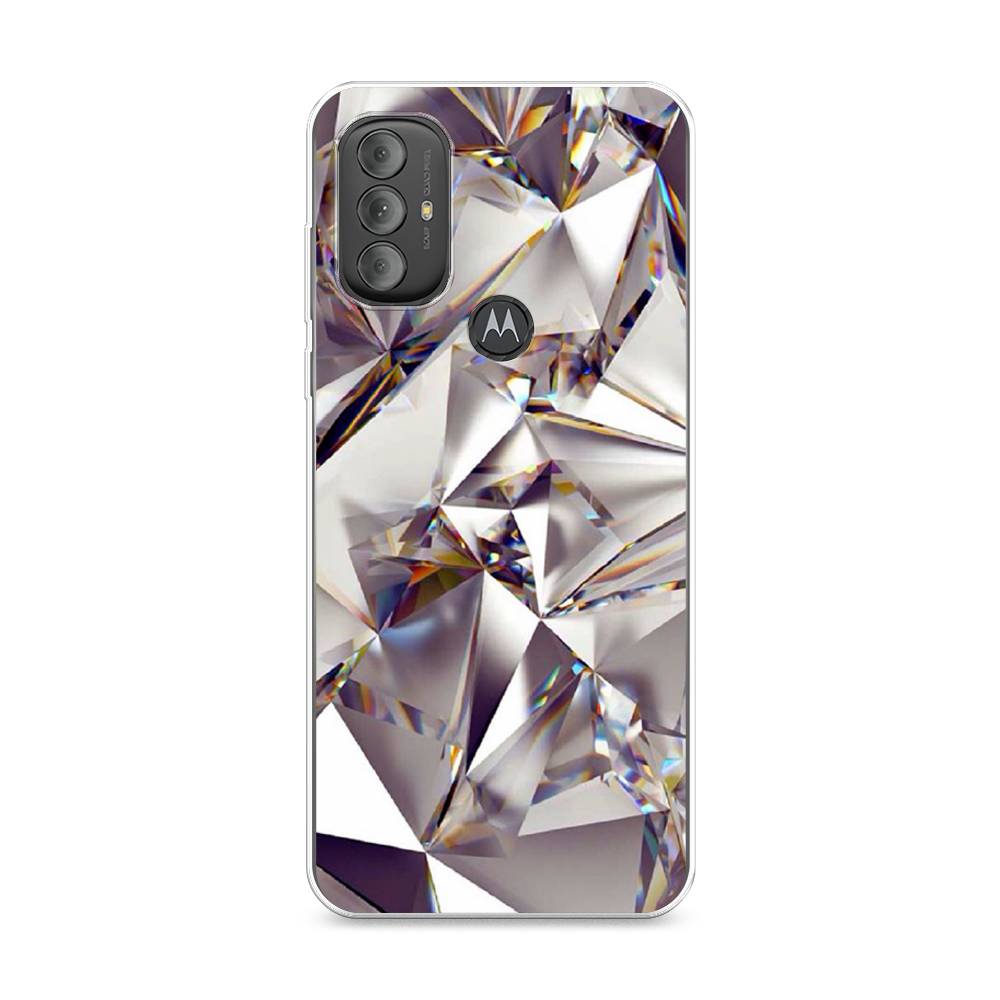 

Силиконовый чехол "Бриллианты" на Motorola Moto G Power 2022, Разноцветный, 242850-7
