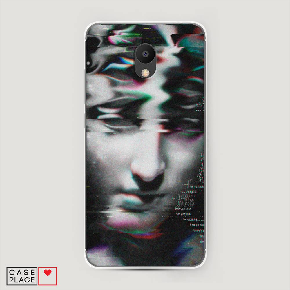 

Чехол Awog на Meizu M6 "Glitch Art", Серый, 72050-9