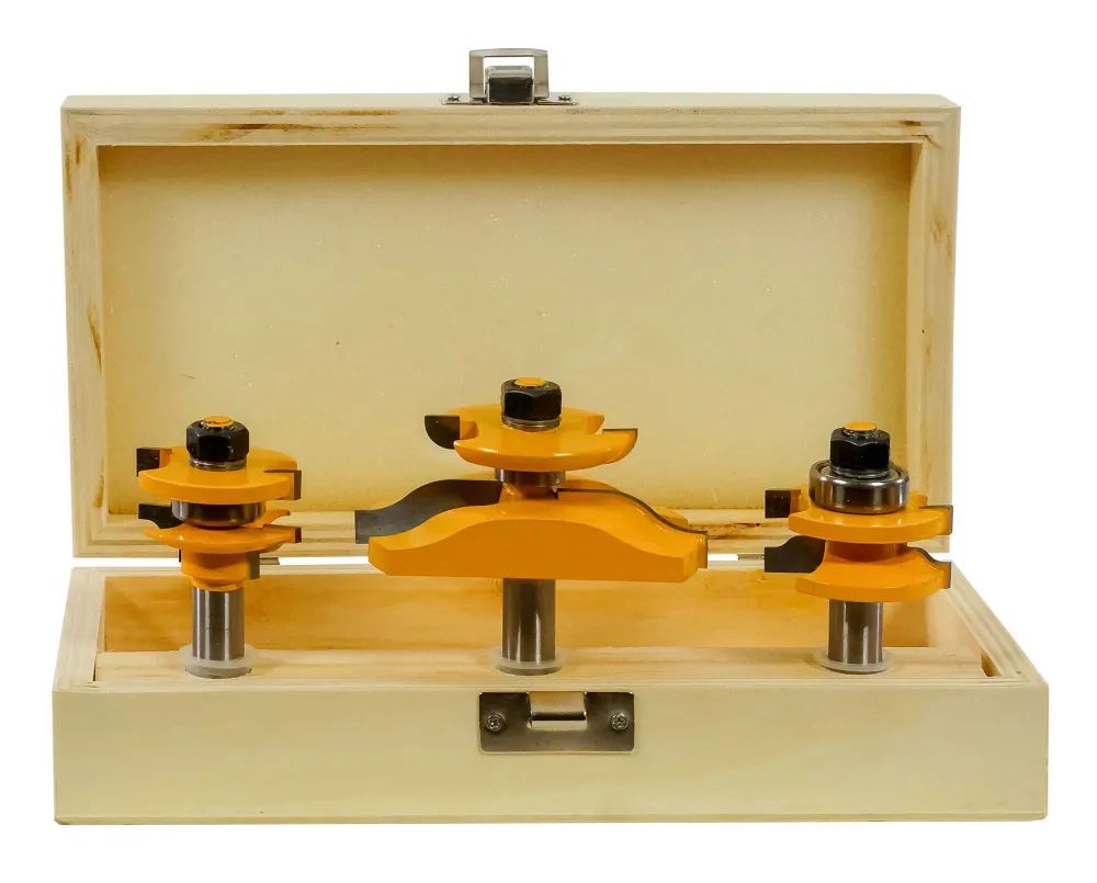 

Набор фрез для изготовления филенчатых изделий 3шт хв.12 мм ЭНКОР ПРОФ 46602