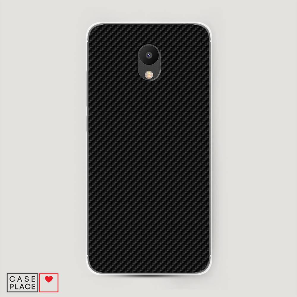 

Чехол Awog "Черный карбон" для Meizu M6, 72050-3