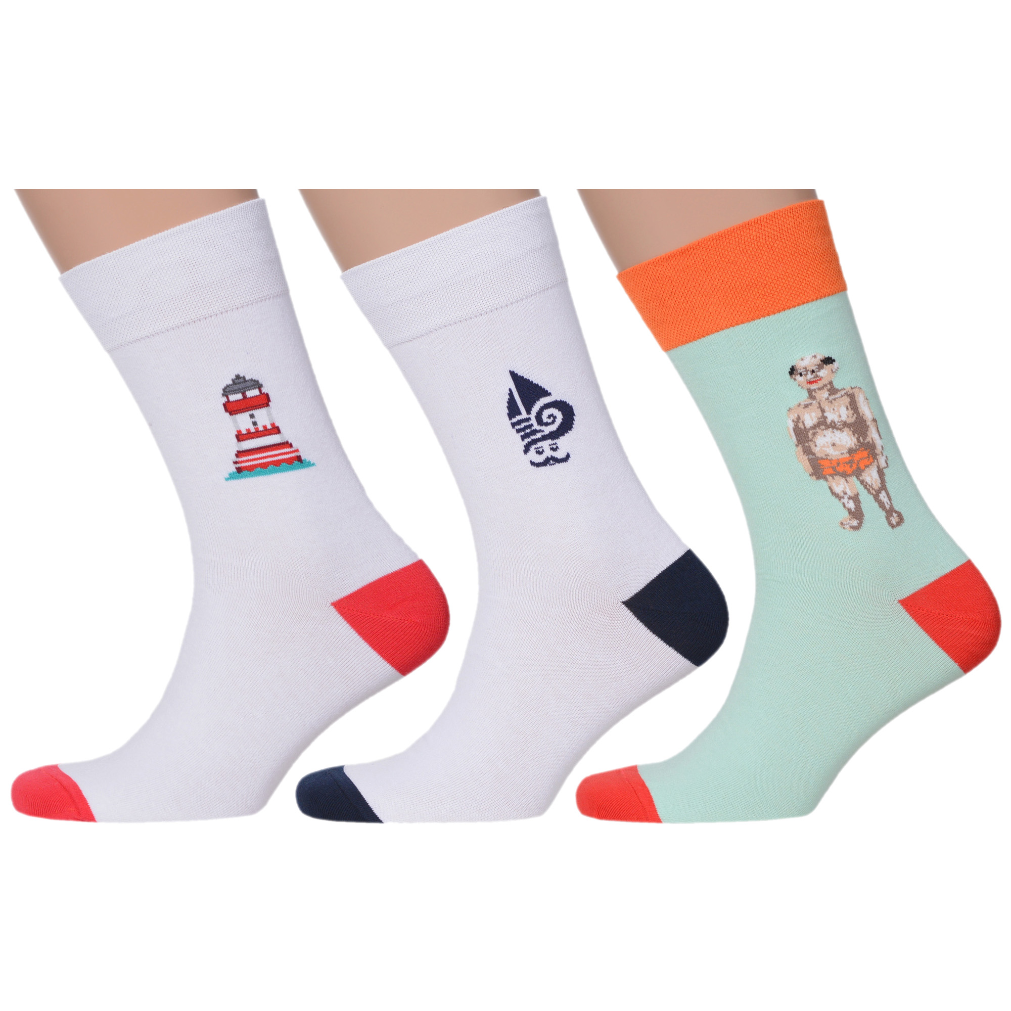 

Комплект носков мужских MoscowSocksClub msk3-М28 разноцветных 29, msk3-М28