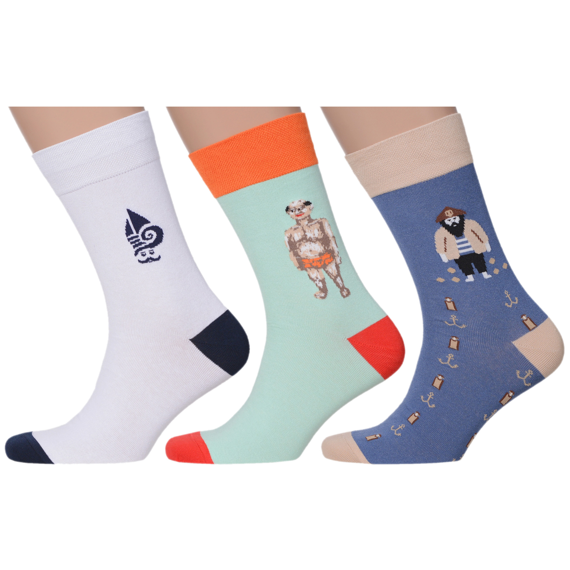 

Комплект носков мужских MoscowSocksClub msk3-М28 разноцветных 29, msk3-М28