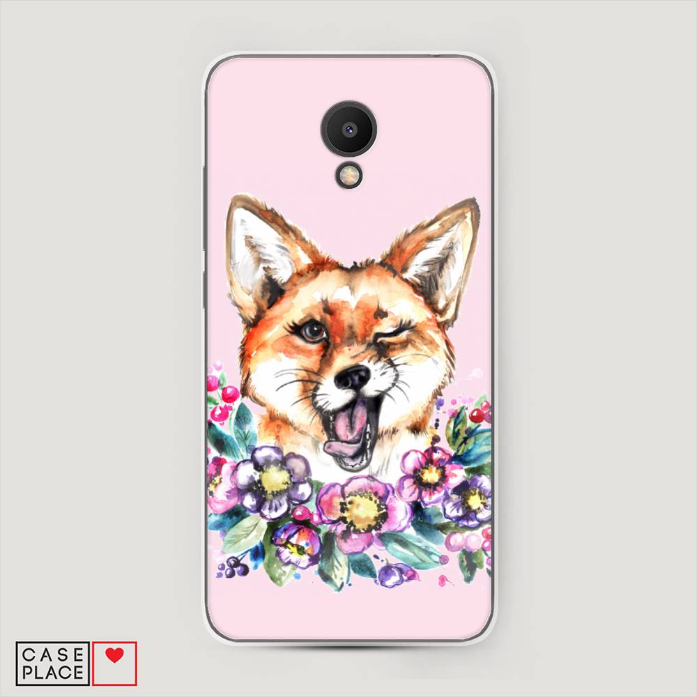 

Чехол Awog на Meizu M6S "Подмигивающая лиса", Оранжевый, 72450-10
