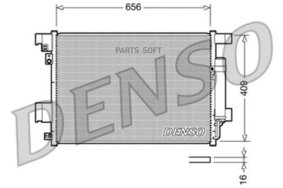 

Радиатор кондиционера автомобильный Denso DCN21001