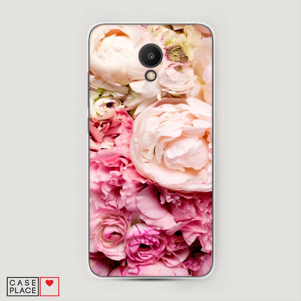 

Чехол Awog на Meizu M6S "Пионы яркие", Розовый, 72450-8