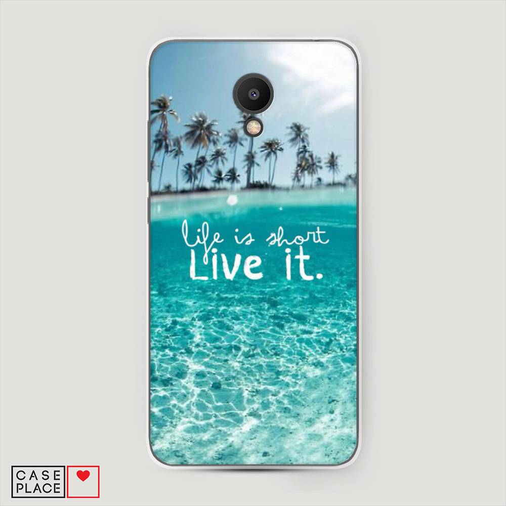 

Чехол Awog на Meizu M6S "Live it", Розовый, 72450-7